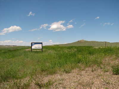 Post office in the middle of nowhere... Volborg, MT... home of the postmaster and his wife...