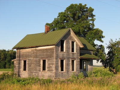 Vacant house as seen from the road... near Bono, OH.