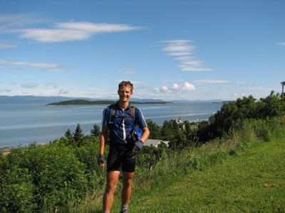 The St. Lawrence River is getting very wide close to the Atlantic Ocean...