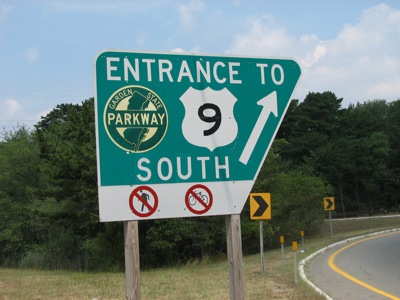 Not all highways are open for bicycles in New Jersey... some detours are necessary...