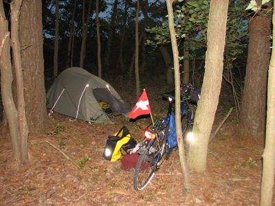 ...before camping in a forest near Berlin, MD.