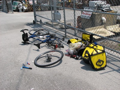 Roadside repairs in progress...