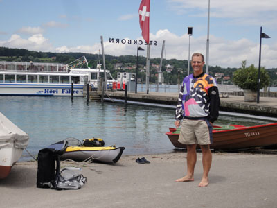 Pause in Steckborn am Untersee (Bodensee).