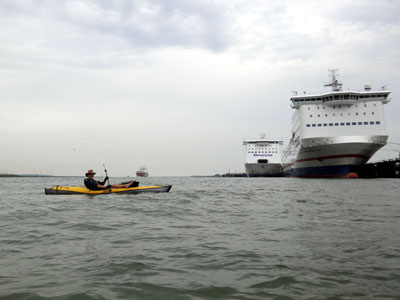 Im Hafen von Hoek van Holland stehen die Fähren nach England.