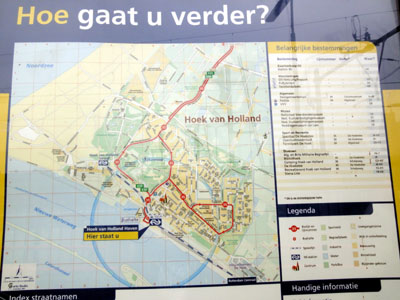 Hoek van Holland, die kleine Hafenstadt an der Rheinmündung.